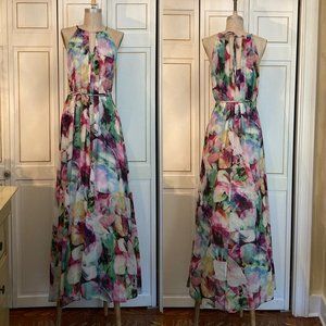 Womens Maggy London floral printed maxi dress in size 12
